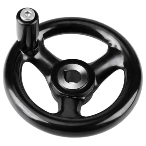 Jadeshay Volantino Con Impugnatura Girevole, Volantino Posteriore Per Fresatrice Tornio Nero Macchina In Plastica Utilizzato Nelle Macchine Utensili I