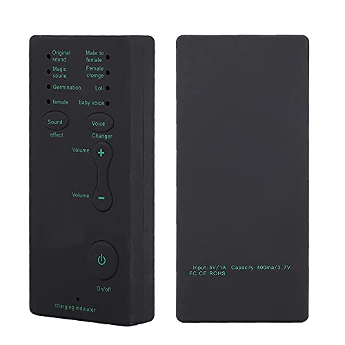 Bewinner Portatile Scheda Audio Mini Voice Changer, 4 Effetti Sonori + 4 Cambi Di Voce Stereo Audio Sound Changer Per Wechat, Vivi E Canta