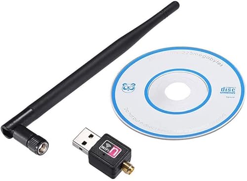 Wifi Wlan Stick Adattatore Usb 150Mbit 2Dbi Wireless Wireless Dongle Antenna Per Windows Vista/Xp/2000/7/8/10, Linux, Mac Os