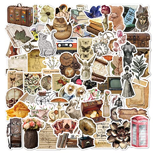 100 Psc, Adesivi Vintage, Graziosi Adesivi Per Scrapbooking, In Stile Retrò, Per Adulti, Adolescenti, Impermeabili, In Vinile