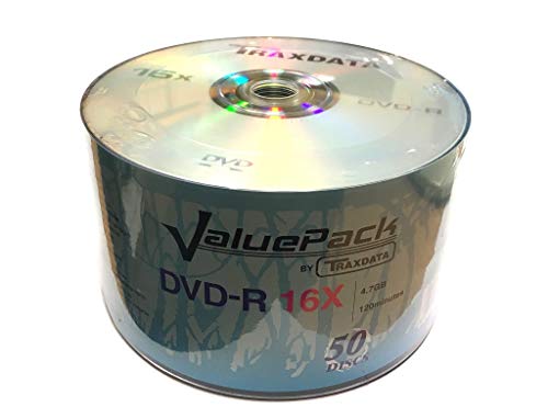 Traxdata 50 Ritek Valuepack 16X Dvd-R 4,7 Gb 120 Minuti (Pellicola Termoretraibile)