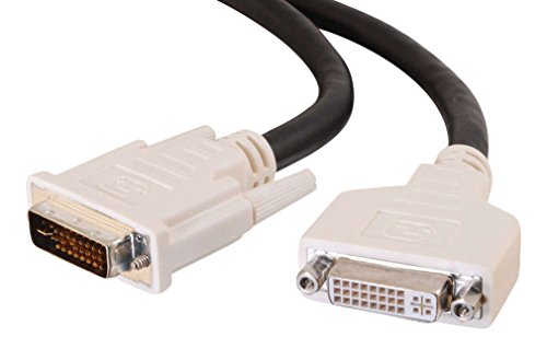 C2G 2M Dvi-I M/F Dual Link Cable Cavo Dvi Nero
