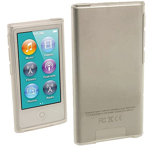 Igadgitz U2009 Custodia Tpu Gel Case Cover Rigida Compatibile Con Apple Ipod Nano 7ª Gen Generazion Con Protettore Schermo - Trasparente