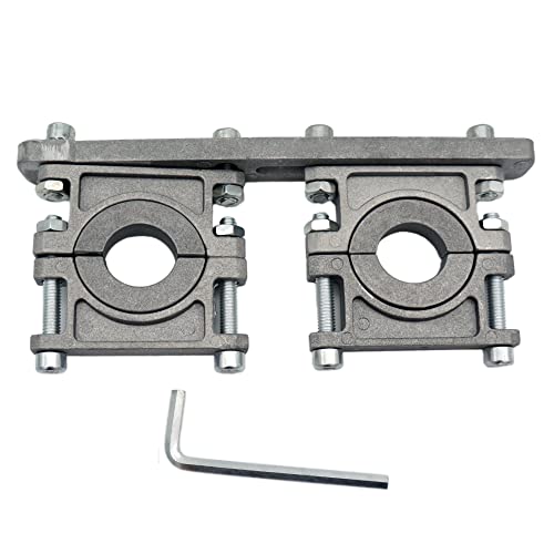 Easylife Supporto Universale Hq Multifeed In Alluminio A 2 Scomparti, Per Due Lnb Con Presa Feed Da 23 Mm O 40 Mm