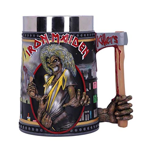 Nemesis Now Licenza Ufficiale Iron Maiden The Killers Eddie Album Tankard, Metallo, Nero, 1 Unità (Confezione Da 1)