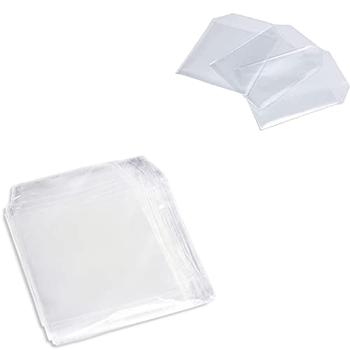 Vetrineinrete® 100 Bustine Trasparenti In Pvc Con Aletta Di Chiusura Per Cd Dvd Dvx E5