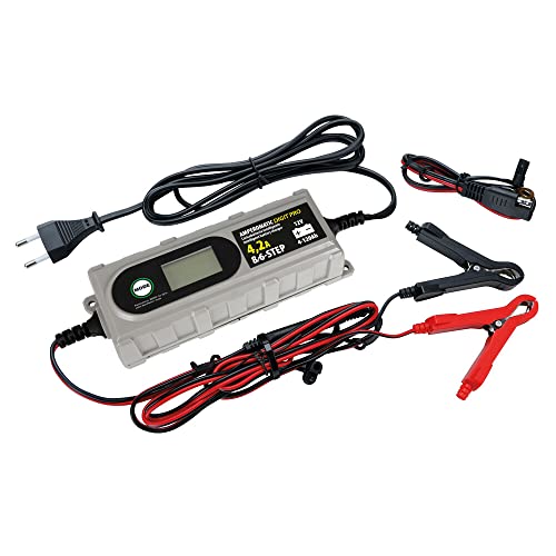 Lampa 70209 Amperomatic-Digit Pro, Caricabatteria Intelligente, 12V - 4,2A