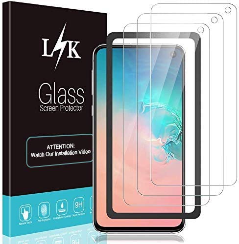 Lϟk 3 Pezzi Pellicola Protettiva Per Samsung Galaxy S10E - Galaxy S10E Trasparente Pellicola Vetro Temperato - 9H Durezza Curva 3D Resiste Graffio Sch