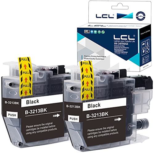 Lcl Cartucce D'Inchiostro Compatibile Lc-3213 Lc3213 Lc-3211 Lc-3211 Lc-3213Bk Lc3213Bk (2 Nero) Sostituzione Per Dcp-J770 Dcp-J772Dw Dcp-J774Dw Mfc-J