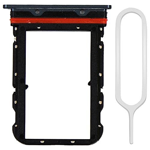 Mmobiel Doppio Vassoio Carta Sim Compatibile Con Xiaomi Mi Note 10 Lite 2020 - Porta Scheda Sim - Inclusa Guarnizione Di Gomma E Sim Pin - Nero