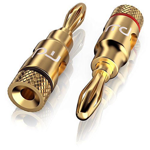 Primewire - Connettori A Banana - Connettore Per Altoparlanti Hifi - Spina A Banana - Cavi Fino A 6,8Mm - Facile Montaggio - Connettori Per Altoparlan