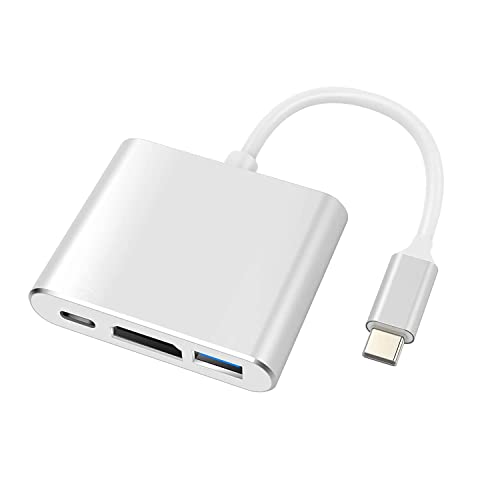 Hytter Adattatore Da Usb C A Hdmi, Usb 3.0 Tipo C A Hdmi 4K Multiport Av Convertitore Con Usb 3.0 Porte Mac Hdmi Adattatore Per Macbook Pro/S8+/S9+/Pr