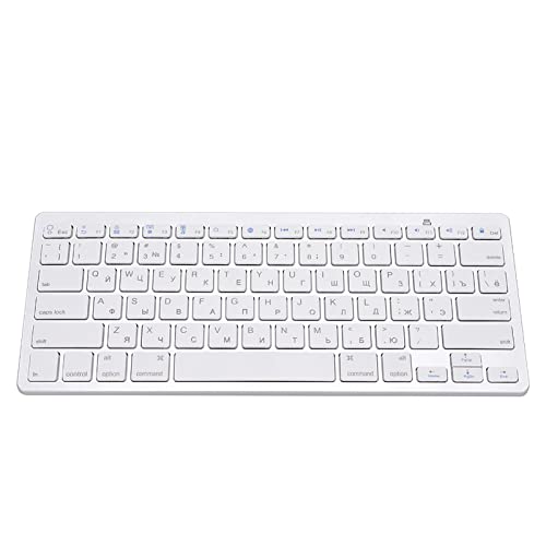 Bewinner Tastiera Russa Senza Fili, Tastiera Professionale Multifunzionale Ultra-Sottile Bluetooth A 78 Tasti Per Ios/Mac/Android/Windows, Miglior Reg