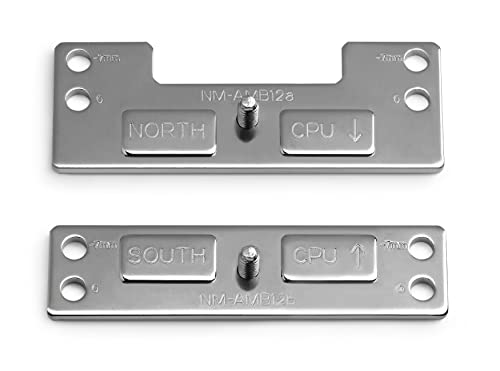 Noctua Nm-Amb12, Barre Di Montaggio Offset Amd Am5 Per Prestazioni Di Raffreddamento Migliorate (Argento)