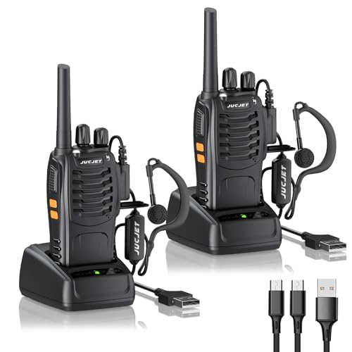Walkie Talkies 88E, Pmr446 Radio Bidirezionale Senza Licenza, Pmr 446Mhz Frequenza Civile Ricetrasmittente 16 Canali, Portatile Walkie-Talkie Professi