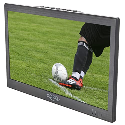 Xoro Ptl 1015 25,6 Cm (10,1“) Televisore Portatile (Dvb-T2 H.265 / Hevc 10 Bit, Batteria 3500 Mah, 12 V=) Grigio