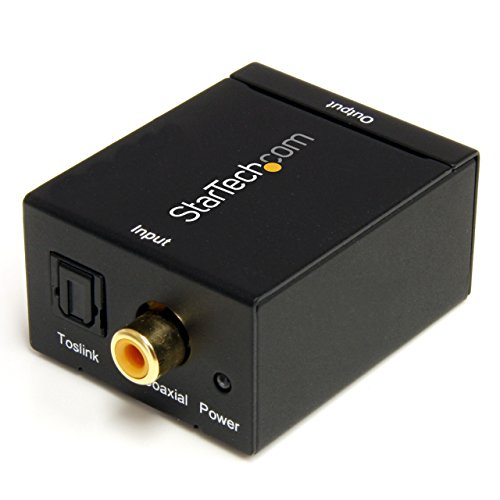 Startech.Com Convertitore Audio Da Coassiale Digitale Spdif O Ottico Toslink A Rca Stereo, Convertitore Digitale Audio (Spdif2Aa)