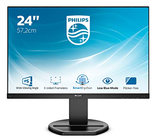 Philips 230B8Qjeb/00 Monitor 22.5' Ips, Wuxga 1920X1200, Vga, Dvi, Hdmi, Displayport, Speakers Integrati, Regolabile Ergonomicamente