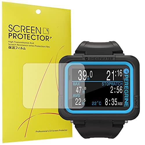 Giaogor Pellicola Protettiva Per Computer Subacqueo Shearwater Research Peregrine Hd Trasparente Flessibile In Tpu [Senza Bolle] [Compatibile Con Cust