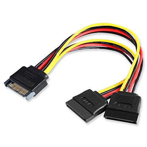 Duttek Cavo Alimentazione Sata, Alimentazione Sata Splitter Cavo, Per Dispositivi Hdd E Ssd, Lunghezza 20Cm