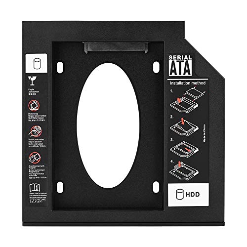 Bewinner 2.5"Sata Hdd Ssd Hard Drive Caddy Adapter 2 Hdd Contenitore Hard Disk Drive Caddy Case Per 9.5Mm / 12.7Mm Bay Caddy Adattatore Dvd Ottico Per