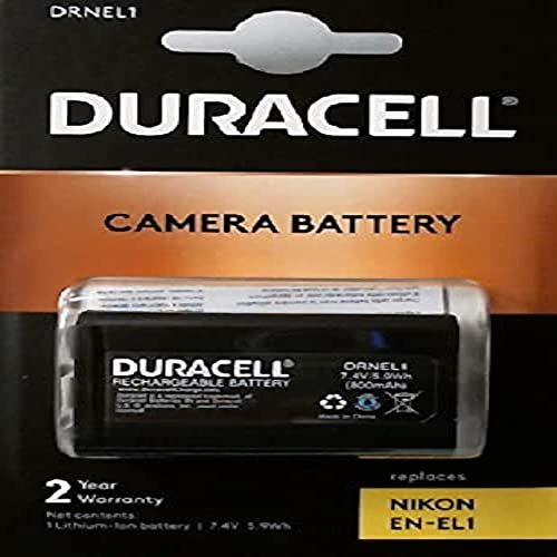 Duracell Drnel1, Batteria Per Fotocamera Digitale Nikon En-El1, Nero