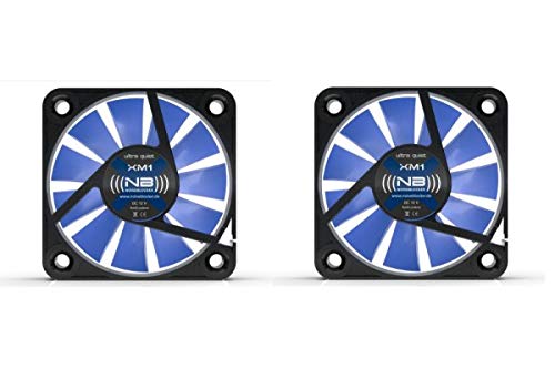 (((Noiseblocker))) Blacksilentfan Xm-1 (2Er Pack) - 40X40X10Mm - 3Pin - 9/12V - 2800U/Min - 9Dba - 4.9M3/H