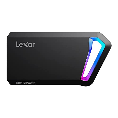 Lexar Sl660 Blaze Gaming Ssd Portatile, Ssd 512Gb Usb 3.2 Gen 2X2, Ssd Esterno Con Rgb Leds, Fino A 2000 Mb/S In Lettura, 1900 Mb/S In Scrittura, Usb