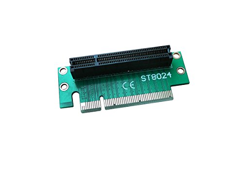 Kalea-Informatique Adattatore Riser A 90° Per Slot Pcie X8. Per Il Montaggio Orizzontale Di Una Scheda Pci Express X1 X2 X4 X8