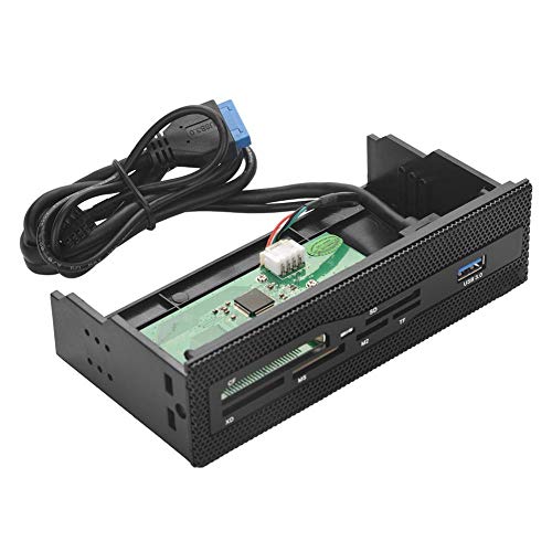 Lettore Di Schede Interno Pc Porta Usb 3.0/Usb2.0 6 Slot Per Schede Dashboard Supporto Pannello Frontale M2 Sd Ms Xd Cf Tf Card Supporto Massimo 64G