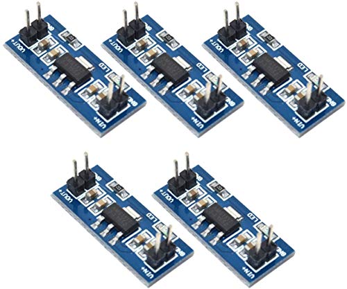 Tecnoiot 5Pcs Lm1117 4.5-7V Turn 3.3V Dc-Dc Step Down Power Supply Module