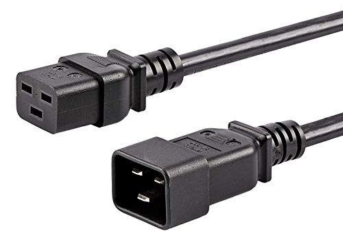 Premiumcord Kpsa015 - Prolunga Per Elettrodomestici A Freddo, 1,5 M, Iec 320, Presa Iec320C19Aufc20, Cavo Di Alimentazione 230V16A, Colore Nero