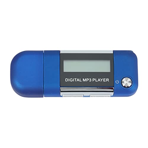 Berjalan Lettore Mp3 Lettore Musicale Disco U Da 4 Gb Supporta Batteria Aaa Sostituibile, Registrazione (Blu)
