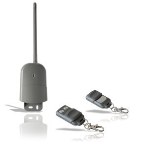 Gbs Cod.02174 / Security Kit- Kit Ricevitore Da Esterno Frequenza 433 Mhz + 2 Radiocomandi Rolling Code /Kit Da Esterno Per L'Automazione 2 Canali 433