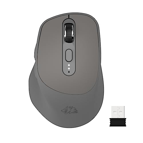 Kuiyn X7 2.4G Wireless Mouse Bluetooth Mice, Dual Mode Office Mice With Battery Indicator, Type-C Rechargeable Gaming Mouse, 5 Adjustable Dpi, Pixart