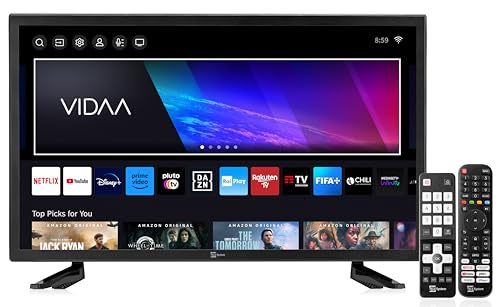 Tele System Smart Tv 27 Pollici Full Hd Certificato Cam Tivùsat Hd Ts27 Fhd Smv13, Doppio Telecomando, Hbbtv, Hdr10 Hlg, Televisore Led Frameless Powe