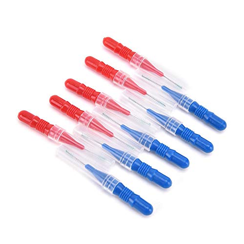 Linian Spazzolini Interdentali,50 Pezzi Pulizia Dei Denti Di Plastica Interdentale Professionali(2.5Mm/3.0Mm)