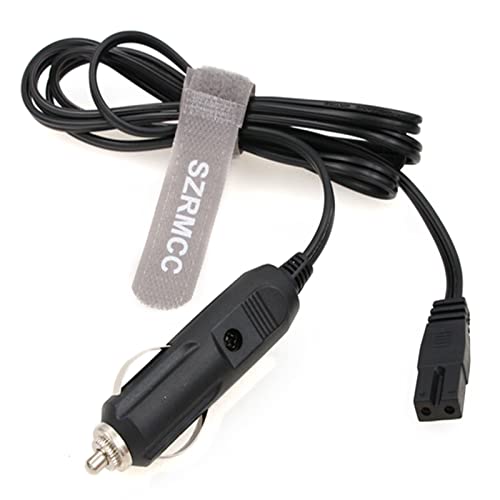 Szrmcc Cavo Accendisigari Da 12 V Cc, 2 Pin, Spina Per Mini Frigo, Mini Frigo, Cavo Di Prolunga Di Ricambio Per Mini Frigo Wagan El6214 (Dritto, 1,5 M