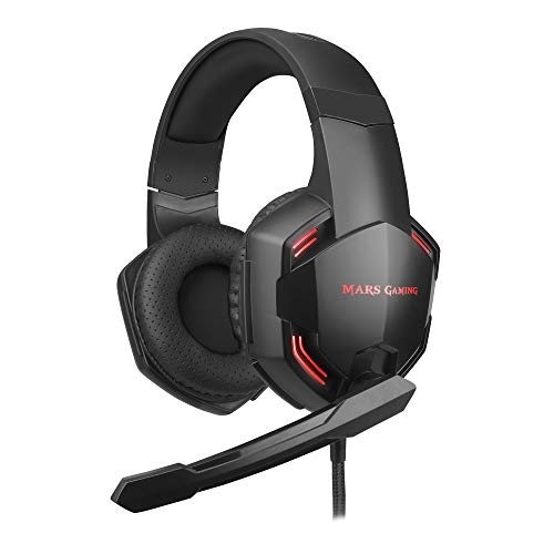 Mars Gaming Mhxpro, Auriculares+Mic Led Superbass 50Mm, 7.1, Pc/Ps4/Switch/Win