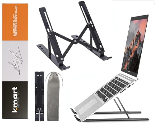K-Mart Supporto Regolabile Extra Forte Per Computer Portatile, Supporto Per Computer Portatile Per Scrivania, Ventilazione, Supporto Per Notebook, Com