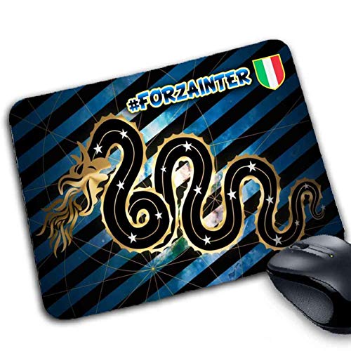 Tappetino Mouse Pad Personalizzabile Gadget Compatibile Per Tifoso Neroazzurro Calcio - Prodotto Non Ufficiale