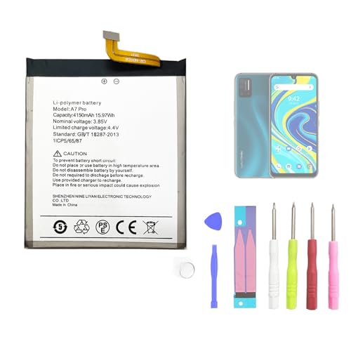 Aousavo Umidigi A7 Pro - Batteria Di Ricambio Compatibile Con Umidigi A7 Pro Con Kit Di Strumenti Gratuiti (La Dimensione È 6.5Cm * 8Cm)