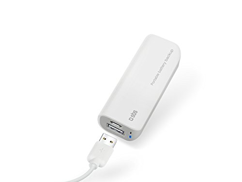 Sbs Accumulatore Energia Portatile 2200 Mah, Connettore Micro Usb, Bianco