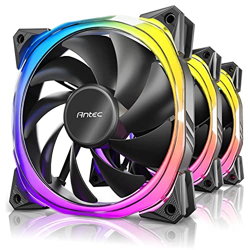 Lot De 3 Ventilateurs De Boitier Antec Fusion Rgb - 12Cm (Noir)