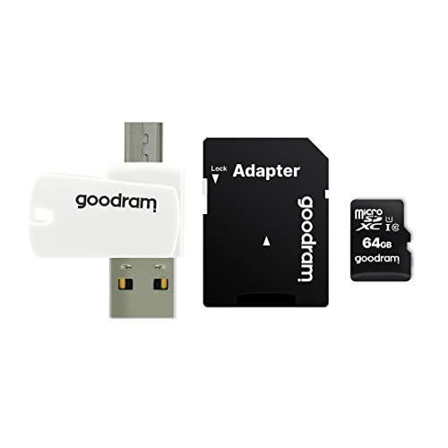 Goodram Microsdhc (64 Gb, Classe 10, Uhs I), Adattatore E Lettore Di Schede