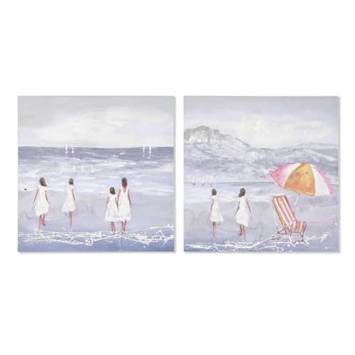 Home Esprit Quadro Per Bambini 80 X 3 X 80 Cm (2 Pezzi)