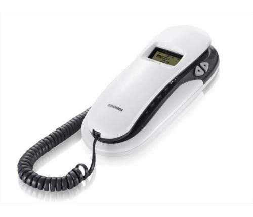 Brondi Kenoby Cid Telefono Fisso, Bianco/Grigio