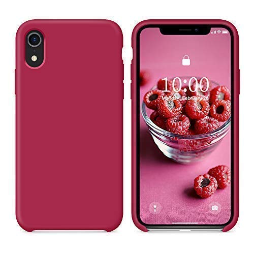 Surphy Cover Compatibile Con Iphone Xr, Custodia Per Iphone Xr Silicone Slim Cover Antiurto Con Fodera In Microfibra, Anti-Graffio Cover Case Per Ipho