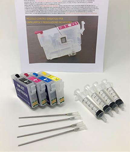 Cartucce Ricaricabili Compatibili Per Epson Tipo 603Xl Stampante Wf-2810 Wf-2820 Wf-2830 Wf-2835 Wf-2840 Wf-2845 Wf-2850 Wf-2870Dwf