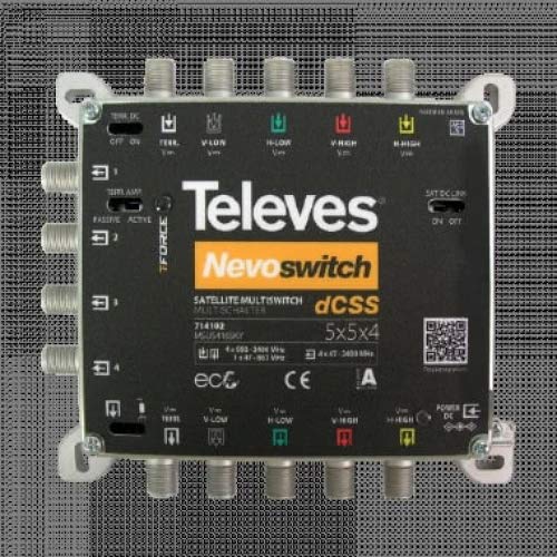 Televes 714102 Nevoswitch Dcss 5 Ingressi - 4 Uscite